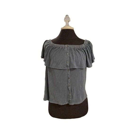 American Eagle off the shoulder shirt (medium) - Picture 1 of 4